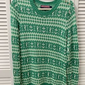 Vineyard Vibes anchor seahorse sweater